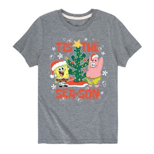 Boys' - SpongeBob SquarePants - Tis The Season Short Sleeve Graphic T-Shirt - 1 of 4