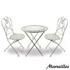 Modern Home Marseilles Antiqued Iron 3pc Folding Bistro Set - 3 of 4