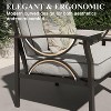Heynemo Outdoor Patio Furniture Set, 2 Piece Patio Conversation Set, Metal Furniture Set with 3 seat Sofa - 3 of 4