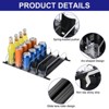 Unique Bargains Refrigerator Self-Pushing Width-Adjustable Beverage Drink Organizer Black - 3 of 4