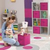 Sorbus 13 Inch Foldable Fabric Storage Cube Bin with Handles- for Organizing Home, Shelves, Nursery, Playroom, Closet and More - 2 of 4