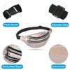 Unique Bargains 80s Women's Adjustable Strap Waterproof Ample Storage Fanny Pack 2 Pcs - 3 of 4