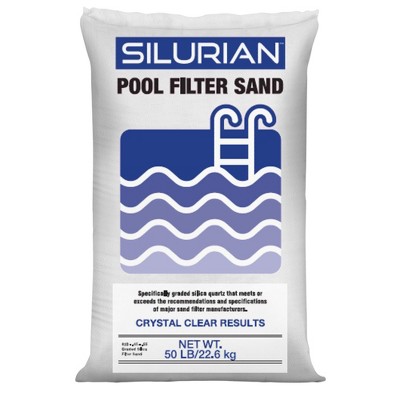 US Silica SILURIAN 20 Grade Angular Pool Filter Sand, Washed and Screened Angular Particles, Ideal for Pool Filtration and Optimal Water Clarity