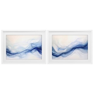 Stupell Industries Dreamy Indigo Mist 2pc Framed Print Under Glass Set - 1 of 4