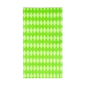 Jollity & Co. - Check It! In the Limelight Harlequin Check Guest Napkins - Pack of 16 Paper Napkins - 1 of 3