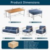 Gymojoy Outdoor Sofa Funiture with Thick Cushion for Garden Yard - 2 of 4