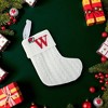 Unique Bargains Christmas Stockings Knitted Fabric White 7.87"x5.91" 1 Pc - 2 of 4