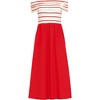 Lands' End Women's Off the Shoulder Slender Mixed Media Dress - 3 of 4