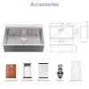 Gulches 33"x22" Drop-in Topmount Single Bowl Ledge Workstation Sink, 16G T304 Stainless Steel, Gold - 4 of 4