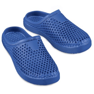 Collections Etc Ultra Comfortable Lightweight Waterproof Clogs 10 Blue ...