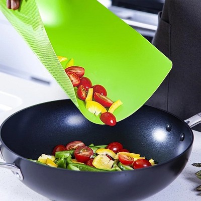 Bamboo Cutting Board Set with Color-Coded Flexible Mats