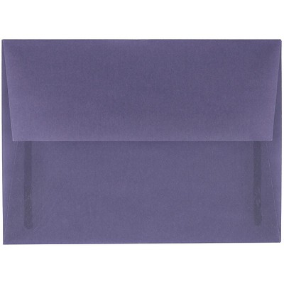 JAM Paper A6 Translucent Vellum Invitation Envelopes 4.75x6.5 Wisteria Purple PACV654