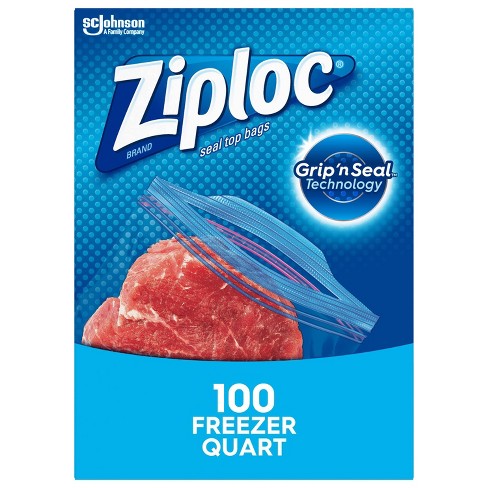Ziploc Freezer Quart Bags With Grip 'n Seal Technology - 100ct : Target
