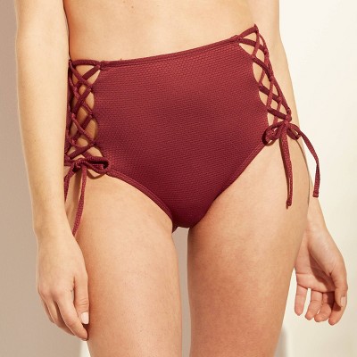 tie side high waisted bikini
