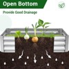 6x3x3 FT Raised Garden Bed with Cover, Galvanized Elevated Planter Box with Open Base & 2 Roll-up Windows, Mini Greenhouse for Vegetable Flower - 3 of 4