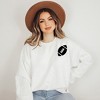 Simply Sage Market Women's Graphic Sweatshirt Game Day Football Front and Back Design - 3 of 4