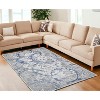 HomeRoots 8' X 11' Blue and Gray Abstract Area Rug - 2 of 4