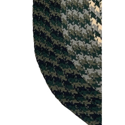 Hunter Stripe 20" x 30" Reversible Polypropylene Oval Rug