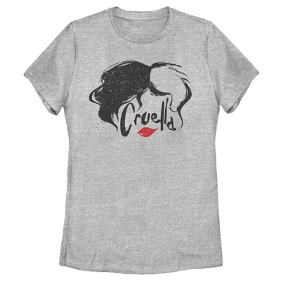 Women's Cruella Red Lips Logo T-Shirt