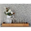 32" Farmhouse Fir Wood Tray with Iron Handles Brown - Olivia & May: Chic Home Office Decor, Notepad & Pen Holder - 2 of 4