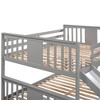 NicBex Twin Over Twin Bunk Bed with Guardrail and Convertible Slide,Loft Bed with Ladder and Trundle,Noise Reduced Bunk Beds for Bedroom - 4 of 4