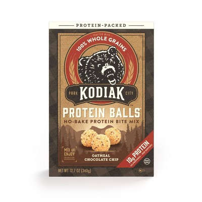 Kodiak No-bake Protein Ball Mix Oatmeal Chocolate Chip - 12.7oz : Target