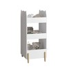 TopComfy Decorative Storage Cabinets Kids Bookshelf with Chalkboard Side and Bear Design for Playroom, White, 16.14"*16.93"*33.86" - 2 of 4