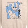 Women's - Avatar: The Last Airbender - Aang Punch Lightweight French Terry Wide Neck Long Sleeve Shirt - 2 of 4
