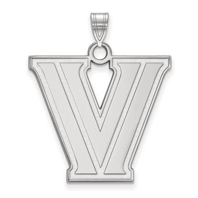 Black Bow Jewelry 14k White Gold Villanova Wildcats NCAA Extra Large Pendant