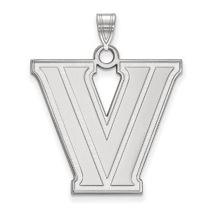Black Bow Jewelry 14k White Gold Villanova Wildcats NCAA Extra Large Pendant - 1 of 3