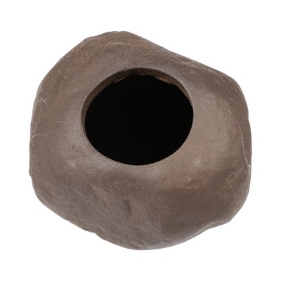 Unique Bargains Resin Aquarium Hideaway Rock Cave Fish Tank Decoration Brown 3.35''x2.76''x2.52''