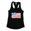 Simply Sage Market Watercolor Flag Coquette Racerback Tank - 2 of 3