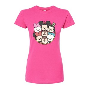 Women's - Disney - Mickey Friends Group Juniors Fitted Graphic T-Shirt - 1 of 3