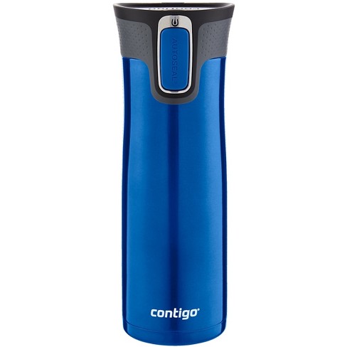 Contigo 16oz Autoseal West Loop Stainless Steel Travel Mug with Easy-Clean  Lid, Blue Corn 