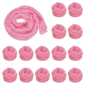 Unique Bargains Nylon Mesh DIY Craft Tensile Stocking Flower Fabric 15 Pcs 26" - 1 of 4