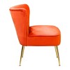 WestinTrends Phoebe Upholstered Tufted Velvet Accent Chair With Metal Leg - 4 of 4