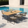 Crestlive Products Patio Rattan Dining Chairs Set Outdoor Dining Chairs with Cushions and Armrest Wicker Dining Armchairs Porch Chairs - 4 of 4