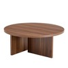 NicBex 31.4" Modern Minimalist Round Coffee Table,Nordic Accent Center Table for Living Room,Versatile End Table Sofa Side Table - 4 of 4