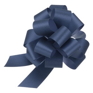 Unique Bargains Personalized Sparkly Gift Wrapping Large Pull Bows for Wedding Baskets 5 Pcs - 1 of 4