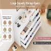 Jojoka 12 Drawer Dresser with Power Outlet, 61" Wide Wood Chest for Bedroom, Closet, Living Room Storage, Tall Dresser Organizer - 3 of 4