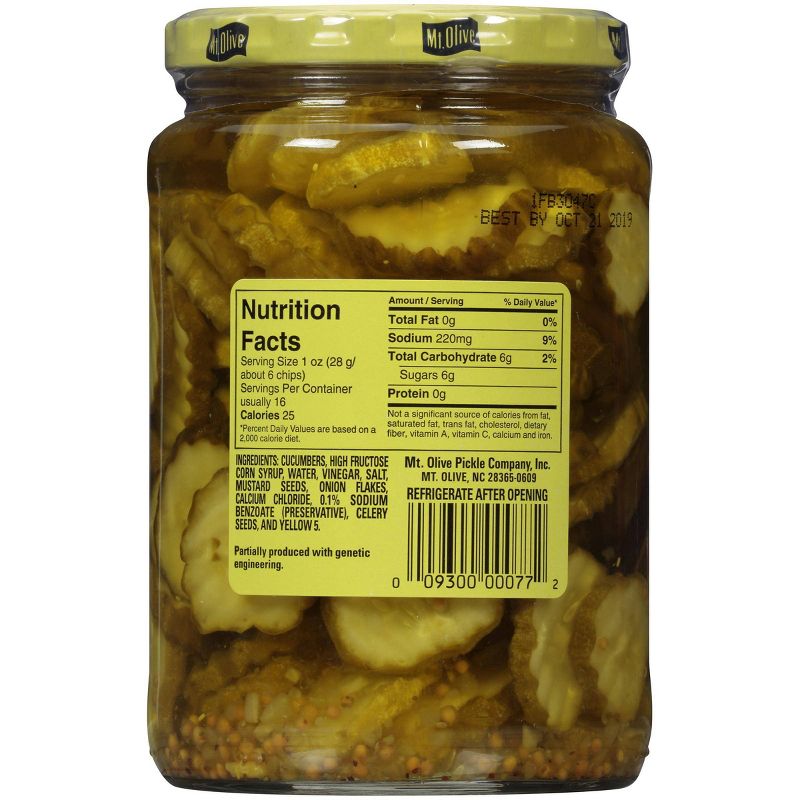 Mt. Olive Old-Fashioned Sweet Bread &#38; Butter Pickle Chips - 24oz, 3 of 5