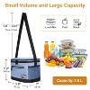 Tirrinia Insulated Small Lunch Bag with Adjustable Shoulder Strap, Leakproof Reusable Lunch Cooler Bag, Portable Lunch Boxs for Back-To-School - 3 of 4