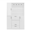 ACEPANO 51.1 in. W 3-in-1 Hall Trees with 4 Sturdy Hooks and Foldable Seat-White - 4 of 4