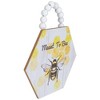 Northlight Beaded Hanger "Meant to Bee" Hexagon Wall Plaque Art Decor 7" - image 2 of 3