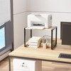 Karl Home Single-Tier Printer Stand P2 Particleboard Oak Color Combo B 15.7x12x12.2 Inches - 4 of 4