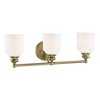 Savoy House Melrose 3 - Light Vanity in  Warm Brass - 3 of 4