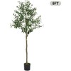 150cm Artificial Olive Trees - Olive Silk with Planter - For Home, Office, Living Room, Outdoor Decoration, Home, Office, Porch - Home Decoration - 4 of 4