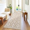 Washable Modern Farmhouse Area Rug with Butterflies Print, Botanical Low Pile Soft Large Carpet for Home Decor - 3 of 4