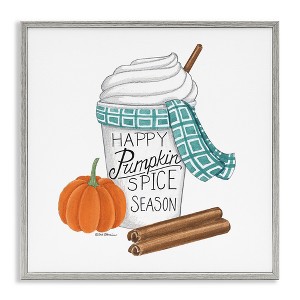 Stupell Industries Pumpkin Spice Season Black Framed Giclee Art - 1 of 4