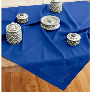 Solino Home Linen Classic Hemstitch Table Throw - 1 of 4